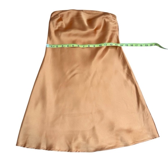 Wild Fable Women's Satin Tube Orange Dress  Size XXS - Picture 6 of 7